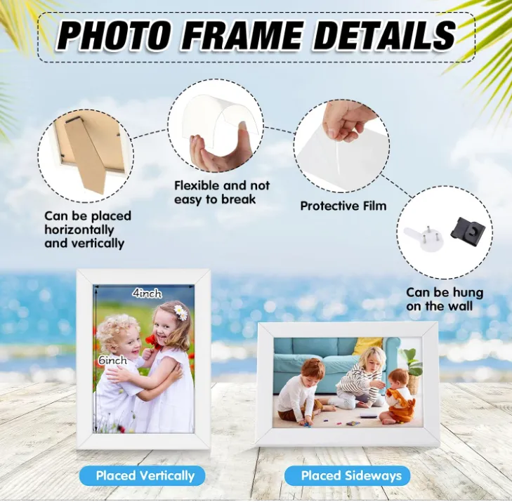 Photo Frame 4x6 White