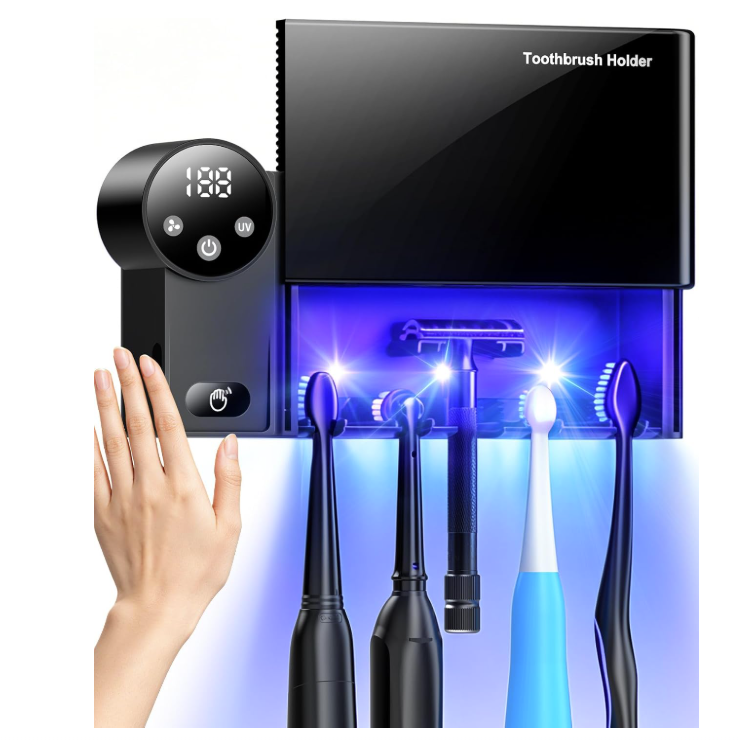 Smart Toothbrush Holder with fan UV Cleaner for tooth brush