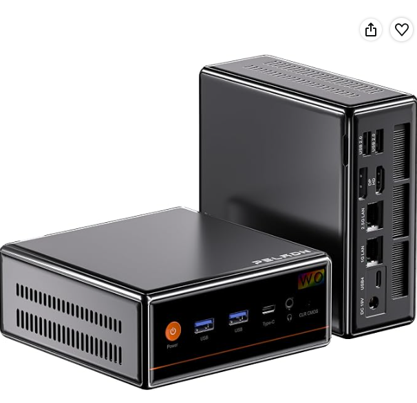 PELADN WO4 Gaming Mini PC AMD Ryzen 7640HS 16GB RAM DDR5 1TB SSD