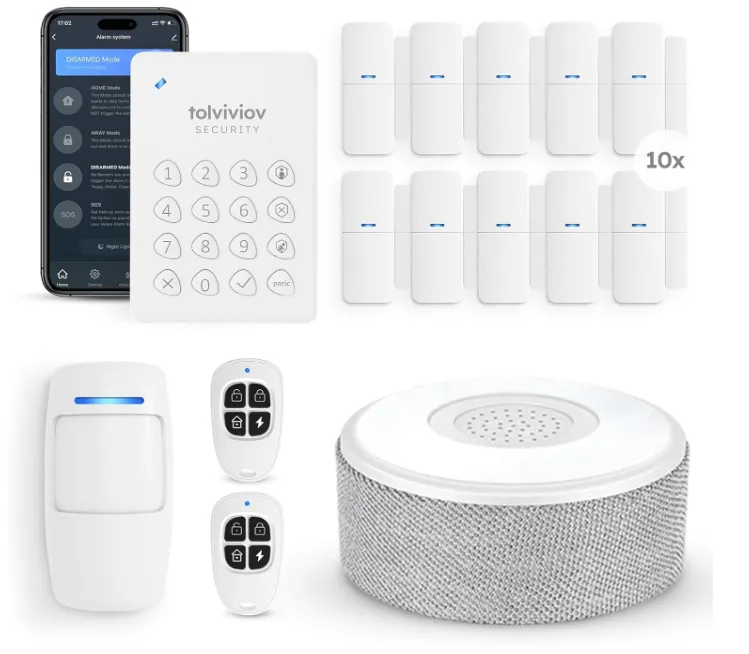 [P-000001] Tolviov Alarm System 15 pc Set