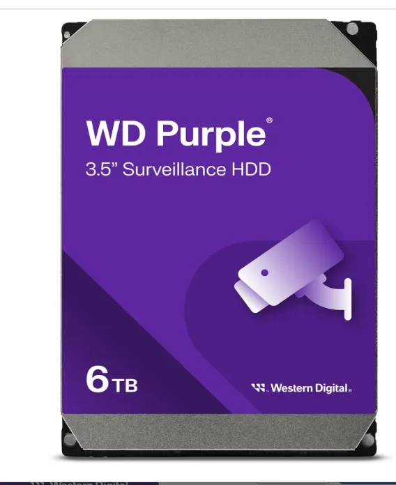 [P-000037] HDD Western Digital 6TB Surveillance Drive -WD64PURZ