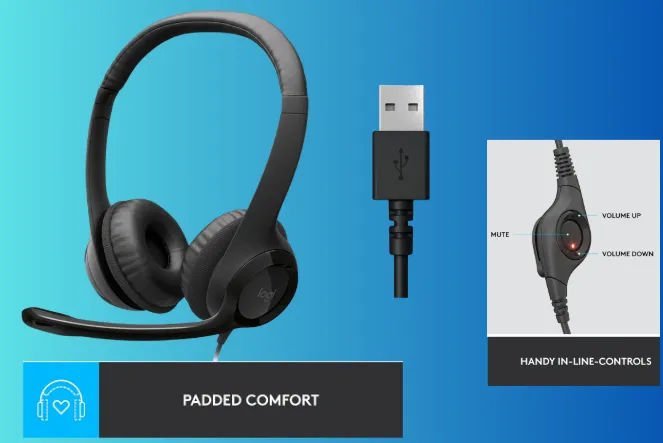 [P-000072] Headset USB Logitech H390