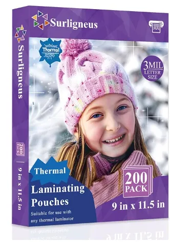 [P-000103] Laminating Sheets 3 Mil Ltr Sz