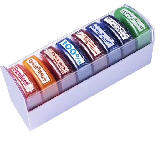 [P-000118] Tickselect Teacher Stamps for Classroom Grading 8PCS