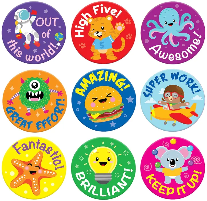 [P-000119] Reward Stickers for Teachers,1 Inch, 16 Sheets