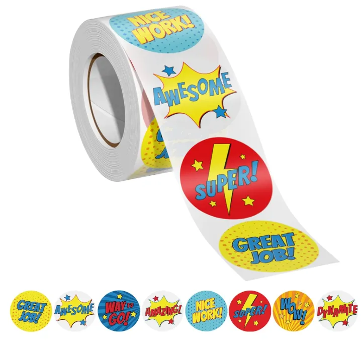 [P-000120] Reward Stickers for Teachers.1000 PCS- Roll