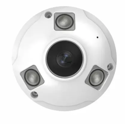 [P-000137] Camera Fisheye 4K 8MP POE IP  , 1.7mm Lens, 49ft Infrared, WDR, Metal housing, IP66 Water-Proof Indoor&Outdoor Panoramic Security Camera(Compatible with Hikvision/Dahua NVRs)