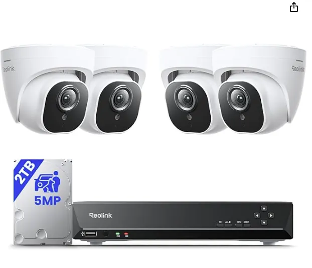 [P-000173] Reolink 8 CH NVR And 6 Cameras 5MP