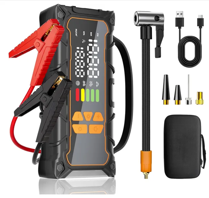 Jump start with Air Compressor